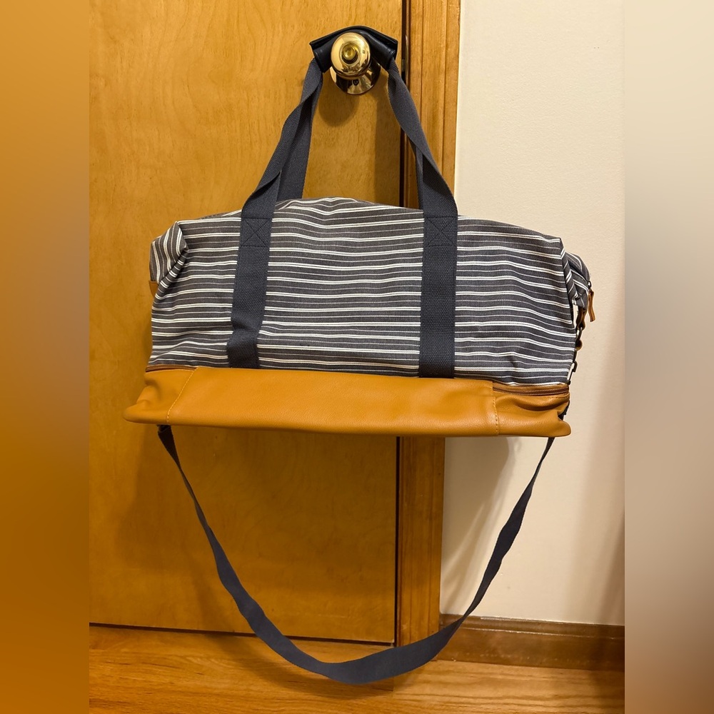 DSW Exclusive Striped Weekender Bag